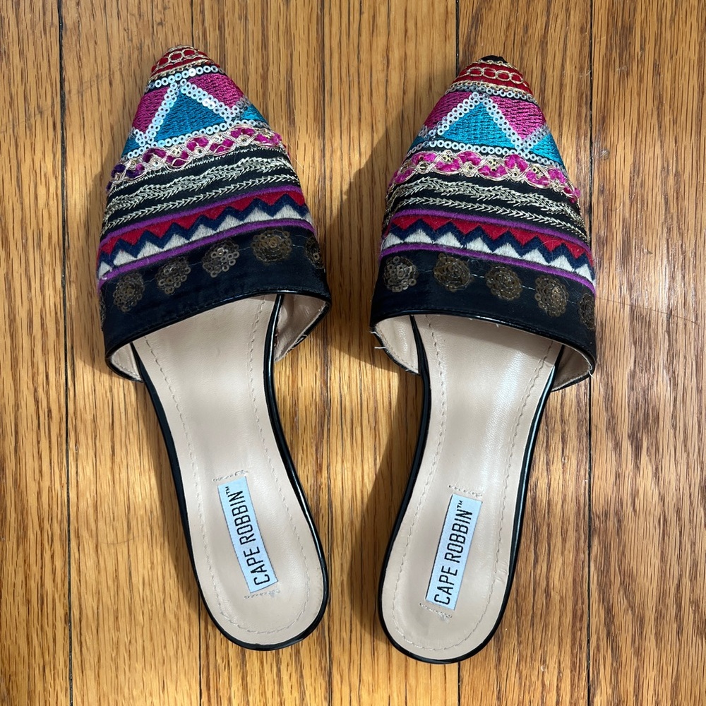 Boho Indian-inspired slides